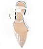 Color:Clear - Image 5 - Lorynne Jewel Embellished Clear Vinyl Block Heel Two Piece Pumps