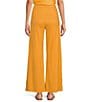 Gianni Bini Lucie Flat Front Straight Leg Linen Pants, Color:Apricot - Image 2