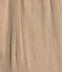 Color:Tan - Image 4 - Lucie Linen Flat Front Waist High Rise Coordinating Pants