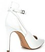 Color:White - Image 2 - Lulaa Leather Cut-Out Dress Pumps