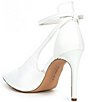 Color:White - Image 3 - Lulaa Leather Cut-Out Dress Pumps