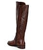 Color:True Brandy - Image 3 - Maddox Embossed Leather Riding Boots
