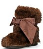 Gianni Bini Mammoth Faux Fur Bow Moon Boots - Image 4