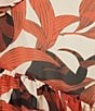 Color:Copper Palm - Image 3 - Margot Copper Palm Printed Chiffon V-Neck Sleeveless Asymmetrical Hemline Ruffle Dress