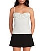 Gianni Bini Marilyn Matte Jersey Ruched Sweetheart Neck Sleeveless Cami Top - Image 5