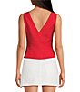 Gianni Bini Megan V-Neck Sleeveless Linen Coordinating Tank - Image 2