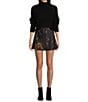 Gianni Bini Michelle Acrylic Mock Neck Long Sleeve Sweater Top, Color:Black - Image 3