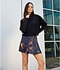 Gianni Bini Michelle Acrylic Mock Neck Long Sleeve Sweater Top, Color:Black - Image 6