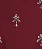 Gianni Bini Mika Crepe Square Neck Sleeveless Jewel A-Line Dress, Color:Burgundy - Image 3