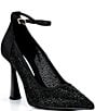 Gianni Bini Mikal Rhinestone Embellished Mesh Ankle Strap Pumps - Image 1