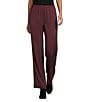 Gianni Bini Mirabel Satin Wide Leg Pants, Color:Maroon - Image 1