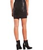 Color:Black - Image 2 - Mirabella Luxe Coated Mini Skirt