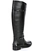 Color:Black - Image 2 - Mirrie Slim Calf Tall Block Heel Riding Boots