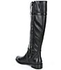Color:Black - Image 3 - Mirrie Slim Calf Tall Block Heel Riding Boots