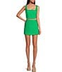 Color:Kelly Green - Image 3 - Natalie Linen Blend High Rise Coordinating Mini Skirt