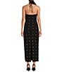 Gianni Bini Nova Jewel Crepe Sweetheart Neckline Midi Dress, Color:Black - Image 2