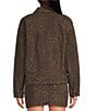 Gianni Bini Nova Leopard Print Collared Long Sleeve Denim Jacket - Image 2