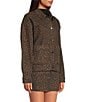 Gianni Bini Nova Leopard Print Collared Long Sleeve Denim Jacket - Image 4