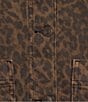 Gianni Bini Nova Leopard Print Collared Long Sleeve Denim Jacket - Image 6