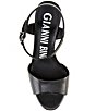 Color:Black - Image 5 - Ophyliah Leather Ankle Strap Stiletto Platform Dress Sandals