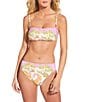 Gianni Bini Paisley High Leg High Waisted Swim Bottom, Color:Pink - Image 3