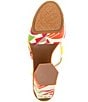 Color:Geo/Multi - Image 6 - Parrish Geo Print Strappy Platform Sandals