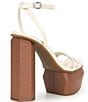 Color:Egg Shell - Image 2 - Parrish Patent Strappy Platform Sandals