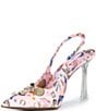 Gianni Bini Parton Rodeo Print Mismatch Ornament Slingback Pumps - Image 5