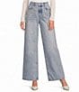Gianni Bini Phoebe Embellished High Rise Wide Leg Denim Jeans - Image 1
