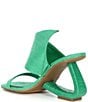 Color:Savory Green - Image 3 - Plumlee Asymmetrical Raffia Architectural Wedge Sandals