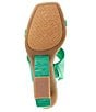 Color:Savory Green - Image 6 - Plumlee Asymmetrical Raffia Architectural Wedge Sandals