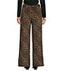 Gianni Bini Raine Tiger Printed Wide Leg Coordinating Wool Blend Pants - Image 2