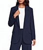 Gianni Bini Ralphie Notched Lapel Collared Long Sleeve Blazer - Image 1