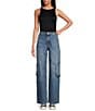 Color:Mid Wash - Image 3 - Raya High Rise Wide Leg Cargo Jean