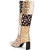 Gianni Bini Reddick Doe Print Patchwork Fur Tall Boots - Image 3