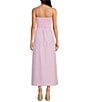 Gianni Bini Renee Stripe Smocked Square Neck Dress, Color:White/Pink - Image 2