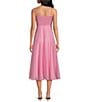 Gianni Bini Renee Tencel V Neck Sleeveless Midi Dress, Color:Pop Pink - Image 2