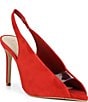 Gianni Bini Renton Suede Open Toe Slingback Heels - Image 1