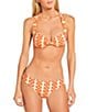 Gianni Bini Retro Fille Textured Pique Retro Hipster Swim Bottom, Color:Bright Orange - Image 3