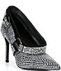Gianni Bini Ricci Three Rhinestone Harness Stiletto Pumps - Image 1