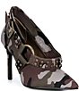 Gianni Bini Ricci Two Studded Camo Harness Stiletto Pumps - Image 1