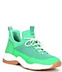 Color:Galactic Green - Image 1 - Rizwell Lace-Up Sneakers