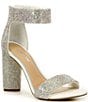 Color:White - Image 1 - Bridal Collection Ronilynn Bling Jewel Embellished Ankle Strap Dress Sandals