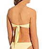 Gianni Bini Rosette Tie Back Bandeau Swim Top & Solid Classic Coverage Hipster Swim Bottoms - Image 6
