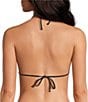 Gianni Bini Rosette Triangle Halter Bralette Swim Top - Image 2