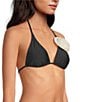 Gianni Bini Rosette Triangle Halter Bralette Swim Top - Image 4