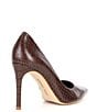 Color:Wardly Brown - Image 2 - Sampras Crocodile Embossed Leather Pointed Toe Pumps