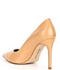 Color:Dark Sierra Tan - Image 3 - Sampras Leather Pointed Toe Pumps