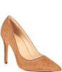 Color:Fawn - Image 1 - SamprasTwo Calf Hair Pointed Toe Pumps