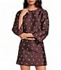 Gianni Bini Sarah Bead Embroidered Jewel Neck Long Sleeve Coordinating Top - Image 1